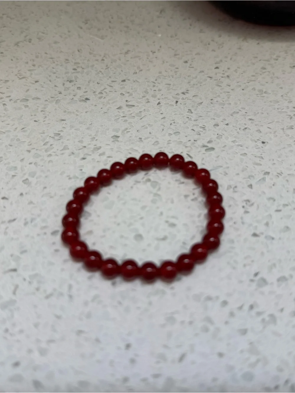 Natural garnet gemstone Stretch Bracelet 6